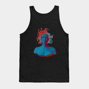 Medusa gorgon statue bust design - dark version Tank Top